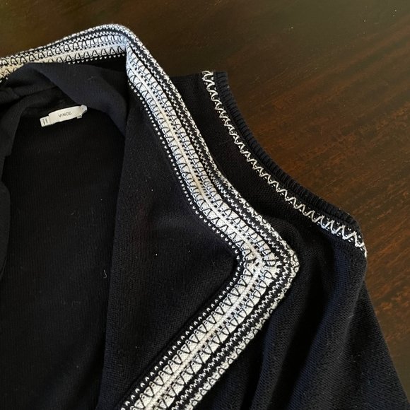 Vince Textured Drape Front Vest - Picture 8 of 15